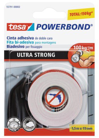 Cinta de montaje Powerbond Tesa 19mm x 1.5mts
